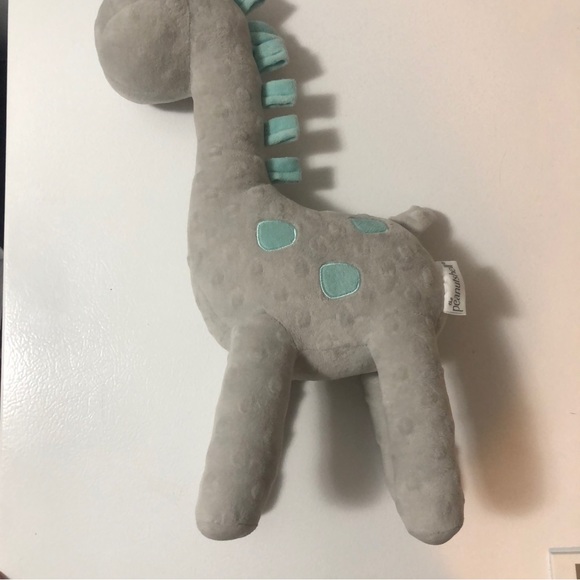 Peanutshell Uptown Giraffe 16" Plush Grey Teal Spots Stuffed Animal Toy - Picture 6 of 10